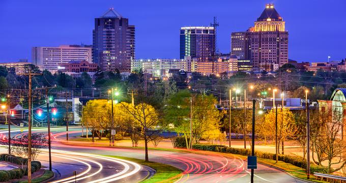 Greensboro, North Carolina Skyline