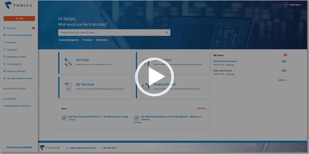 The Thrive Platform: NextGen IT Service Delivery
