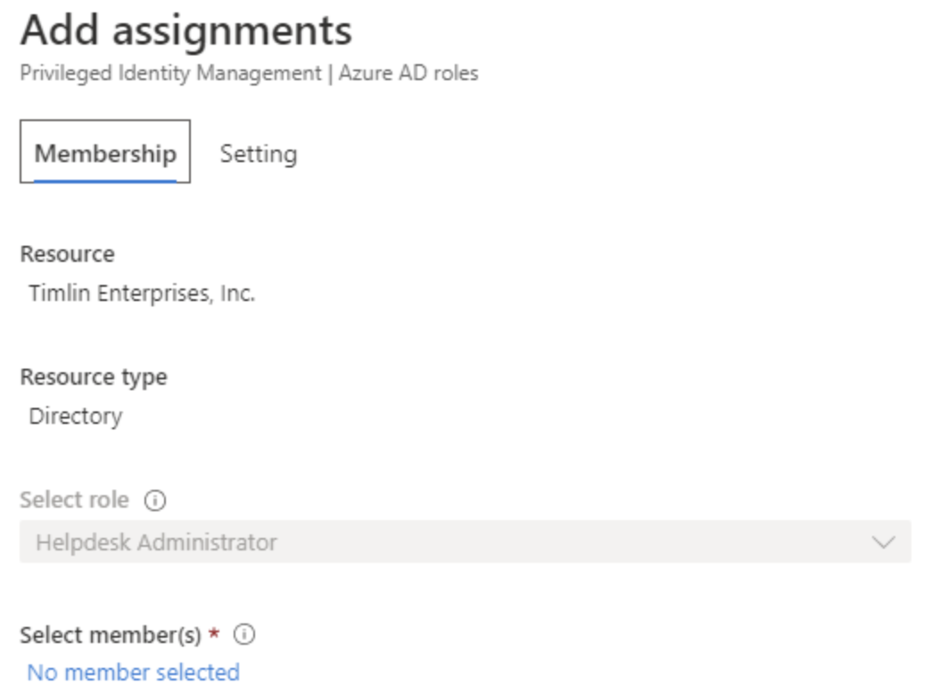 Assigning Roles