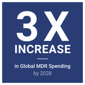3X increase graphic