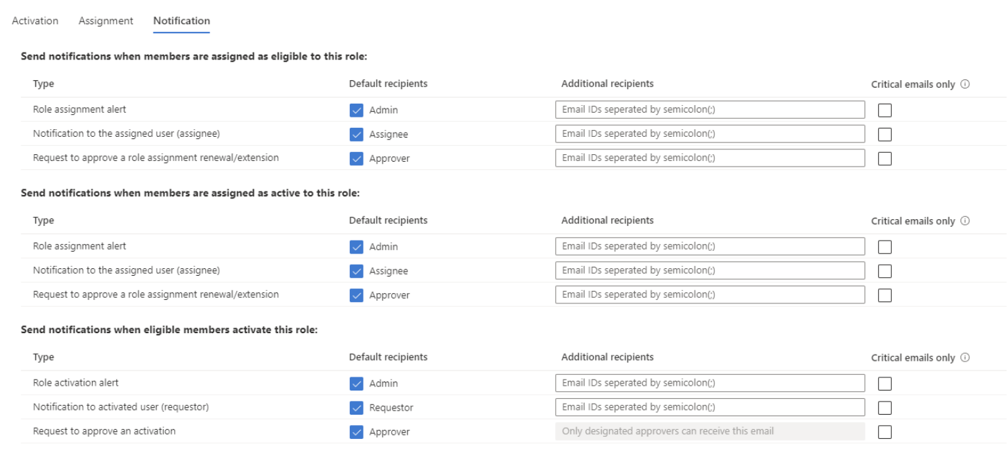 Notification Settings