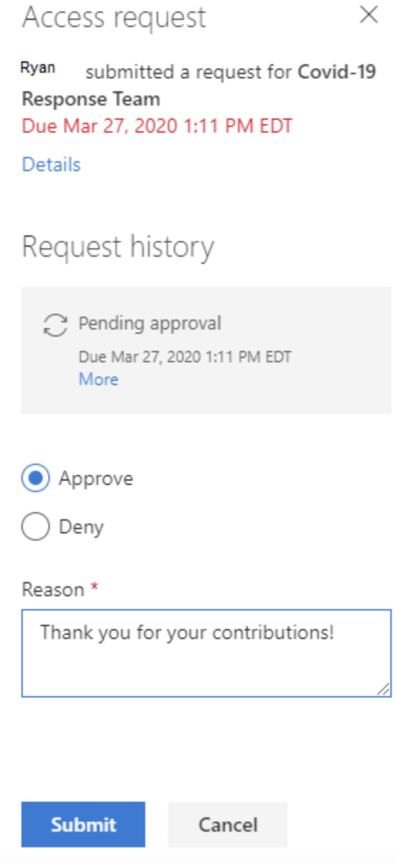Approve or Deny
